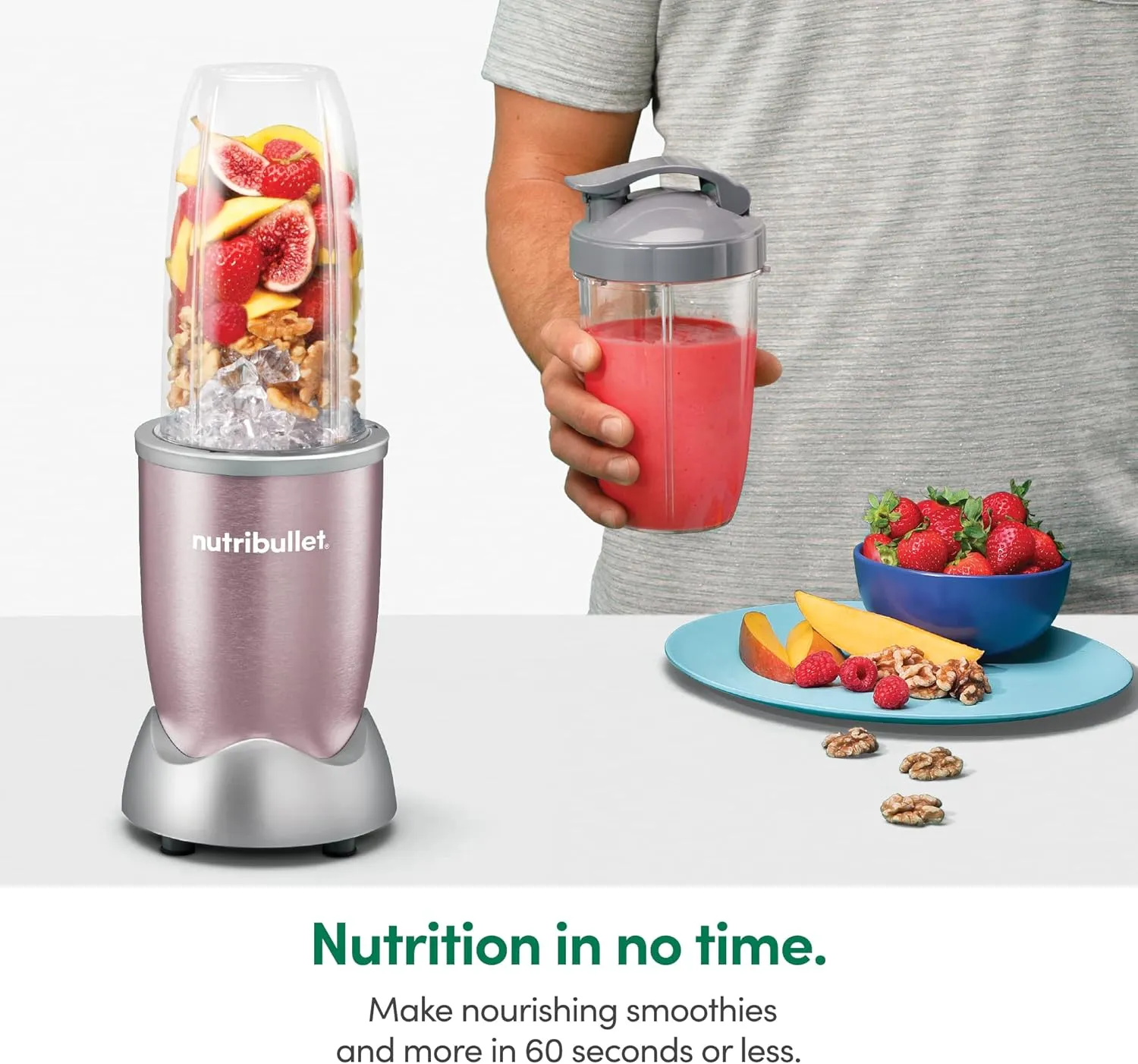 NutriBullet NB9-1301RG Pro 13 Pcs Rose Gold, 900W