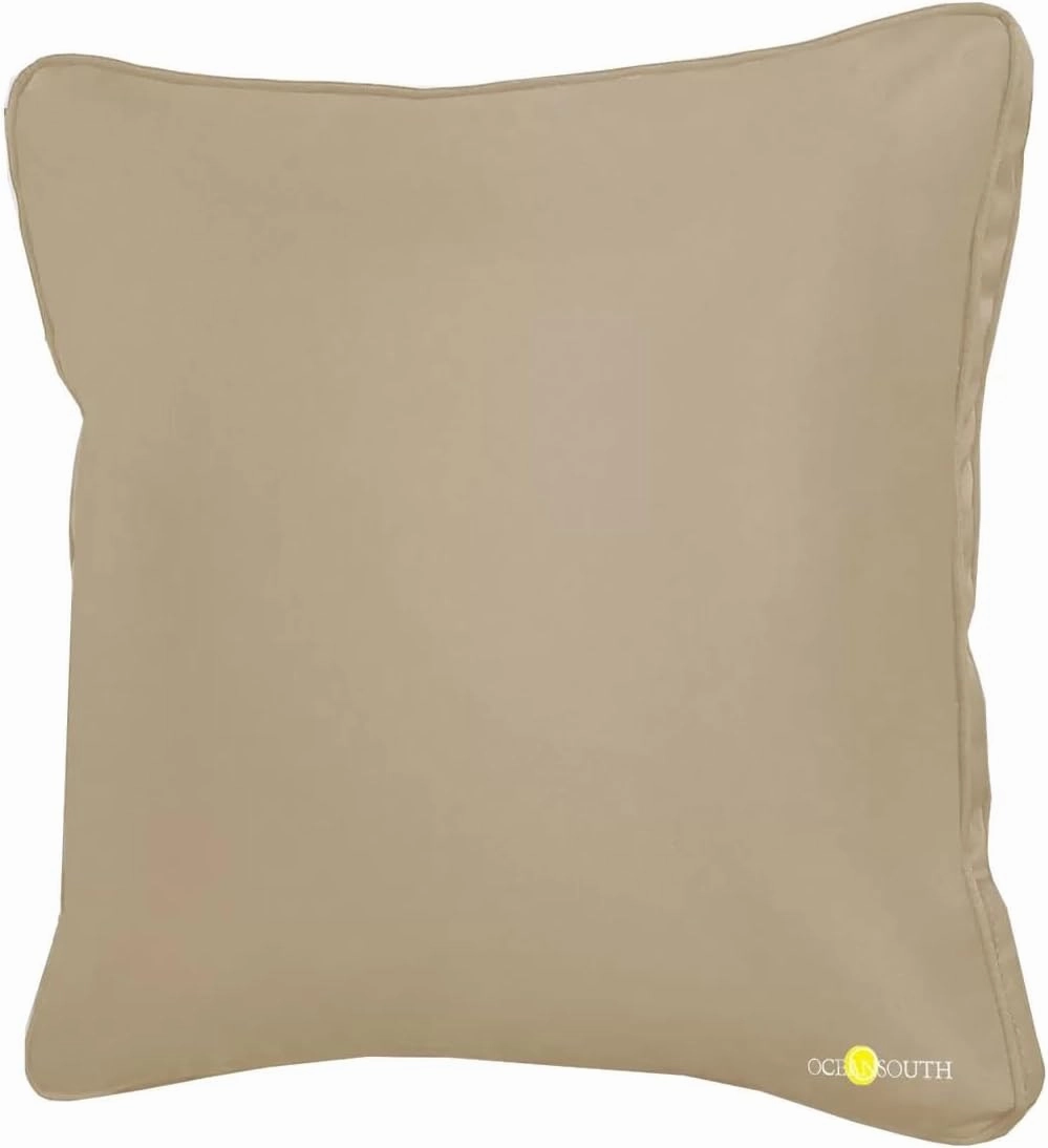 Oceansouth Boat Deck Pillow/Outdoor Waterproof Throw Pillow (Gray, 16" x 16") Cushion Outdoor Furniture Lumbar Back for Chair Patio seat Cover Chairs Home Decor Pillows Waterproof Bed Cases Garden