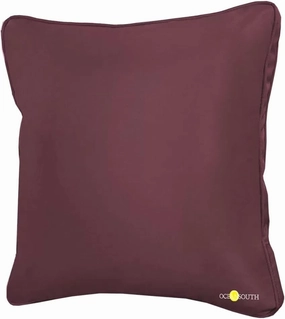 Oceansouth Boat Deck Pillow/Outdoor Waterproof Throw Pillow (Maroon, 16" x 16") Cushion Outdoor Furniture Lumbar Back for Chair Patio seat Cover Chairs Home Decor Pillows Waterproof Bed Cases Garden