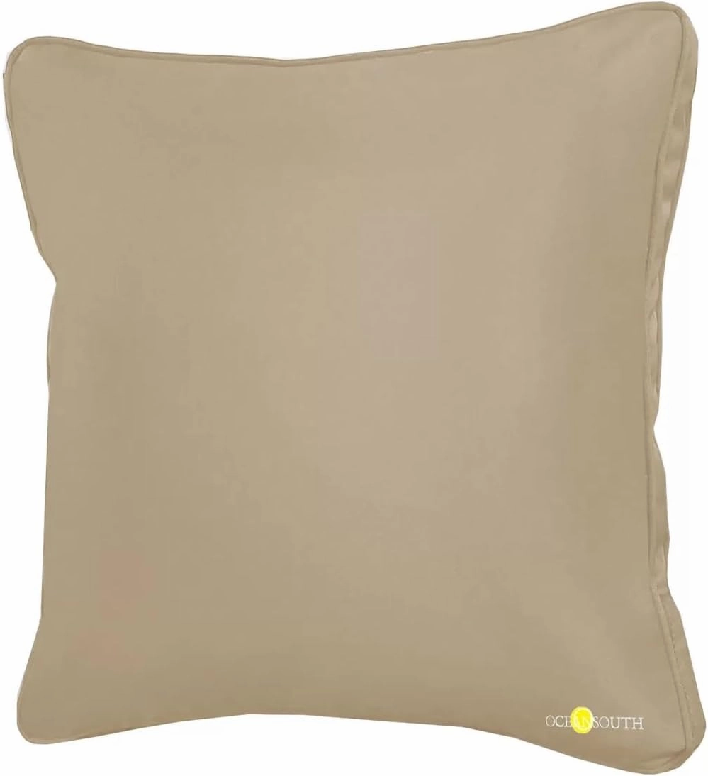 Oceansouth Boat Deck Pillow/Outdoor Waterproof Throw Pillow (Maroon, 16" x 16") Cushion Outdoor Furniture Lumbar Back for Chair Patio seat Cover Chairs Home Decor Pillows Waterproof Bed Cases Garden