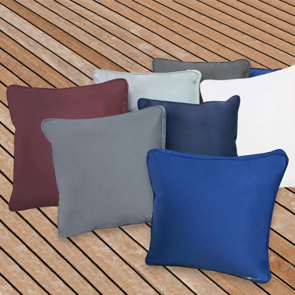 Oceansouth Boat Deck Pillow/Outdoor Waterproof Throw Pillow (Navy Blue, 18" x 18") Cushion Outdoor Furniture Lumbar Back for Chair Patio seat Cover Chairs Home Decor Pillows Waterproof Bed Garden