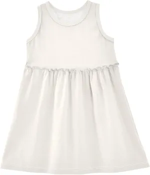 ODAWA Peach Puff Girls Sleeveless Dress Girls Casual Sundresses A-Line Girls Casual Dress for 2-8 Years Old Kids