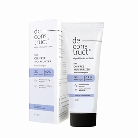 Oil-Free Moisturizer For Oily Skin | 3% NMF Complex   0.2% Panthenol | Lightweight Gel Moisturizer | For Oily to Combination Skin | 50gm