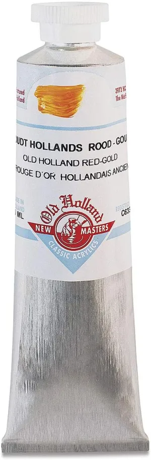 Old Holland New Masters Classic Acrylic 60 ml Tube - Old Holland Red Gold