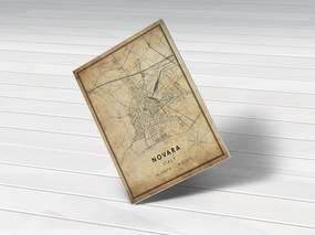 Old Style Poster Print of Novara Italy | 8x12 12x18 16x24 20x30 24x36 Unframed Vintage Wall Art | Antique Rustic City Traveler Gift | Home Office Decor
