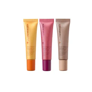 Ole Henriksen Party of 3 Glimmers Edition - Pout Preserve Peptide Lip Treatment in Citrus Sunshine Glimmer, Lingonberry Jam Glimmer, Creme Brulee Glimmer