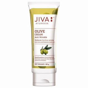 Olive Cream 100gm | 100% Ayurvedic Formula, Free From Paraben & Silicone | Prevents Pimples, Acne, Wrinkles, & Dullness | Boosts Collagen & Prevents Aging | Ideal For All Skin Types (Pack of 1)