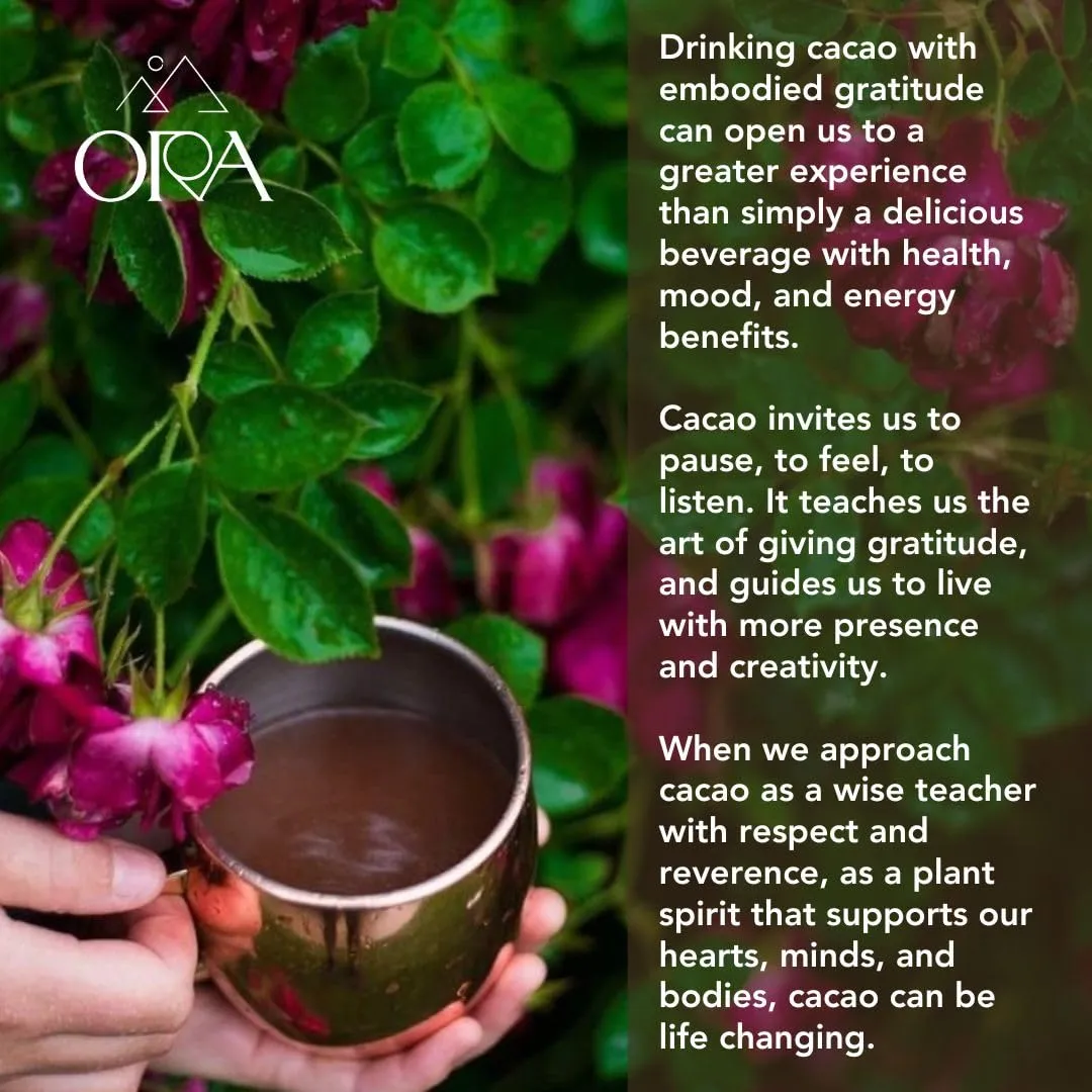 ORA Ceremonial Cacao - Uplifting Uganda - Organic 100% Cacao - Ethical - Regenerative - High Flavanol - Coffee Alternative - Better Energy - Heavy Metals Tested - Unsweetened - 16oz