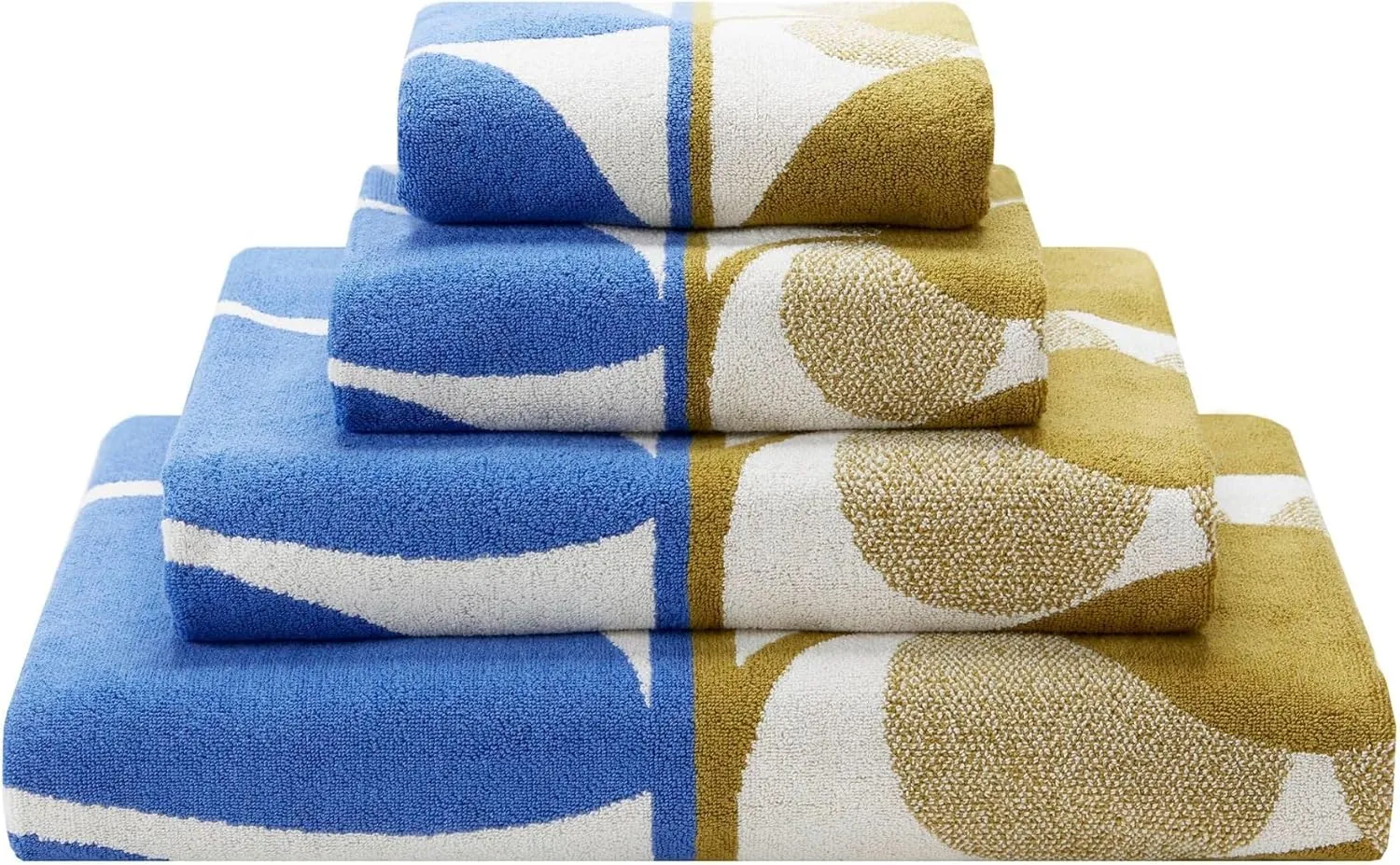 Orla Kiely Blue Fawn Bath Sheet Towels