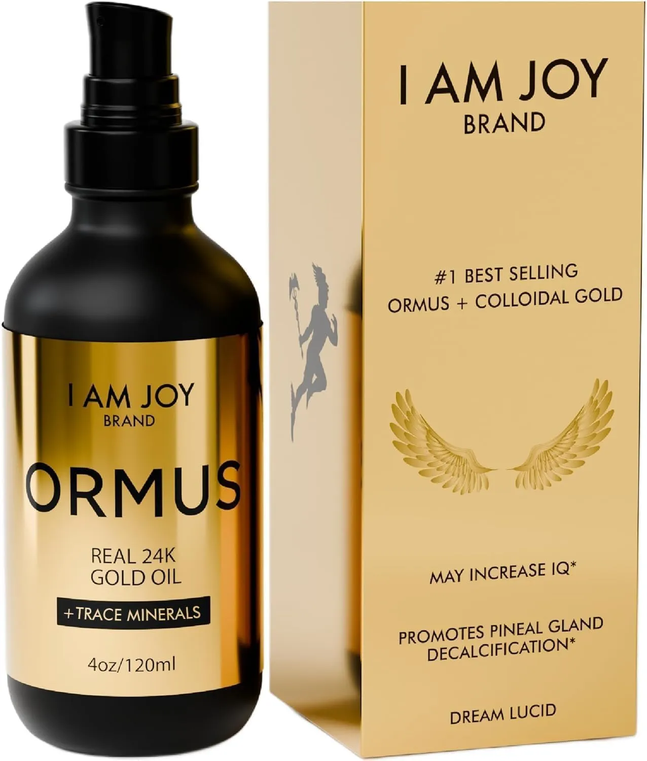 Ormus Gold Oil Monoatomic Helps to Decalcify Pineal Gland, Repair DNA, Increase Manifestation Speed - Rich with Minerals Platinum, Iridium Using Non Chemical Solvent Extraction 4oz