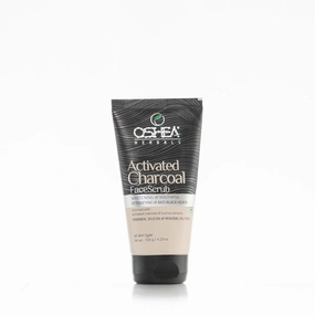 Os;hea He;rbals Activated Charcoal Face Scrub for All Skin Types | For Whitening & Anti Black Heads |Enriched with Licorice Extracts | Paraben, Silicon & Mineral Oil Free - 120g