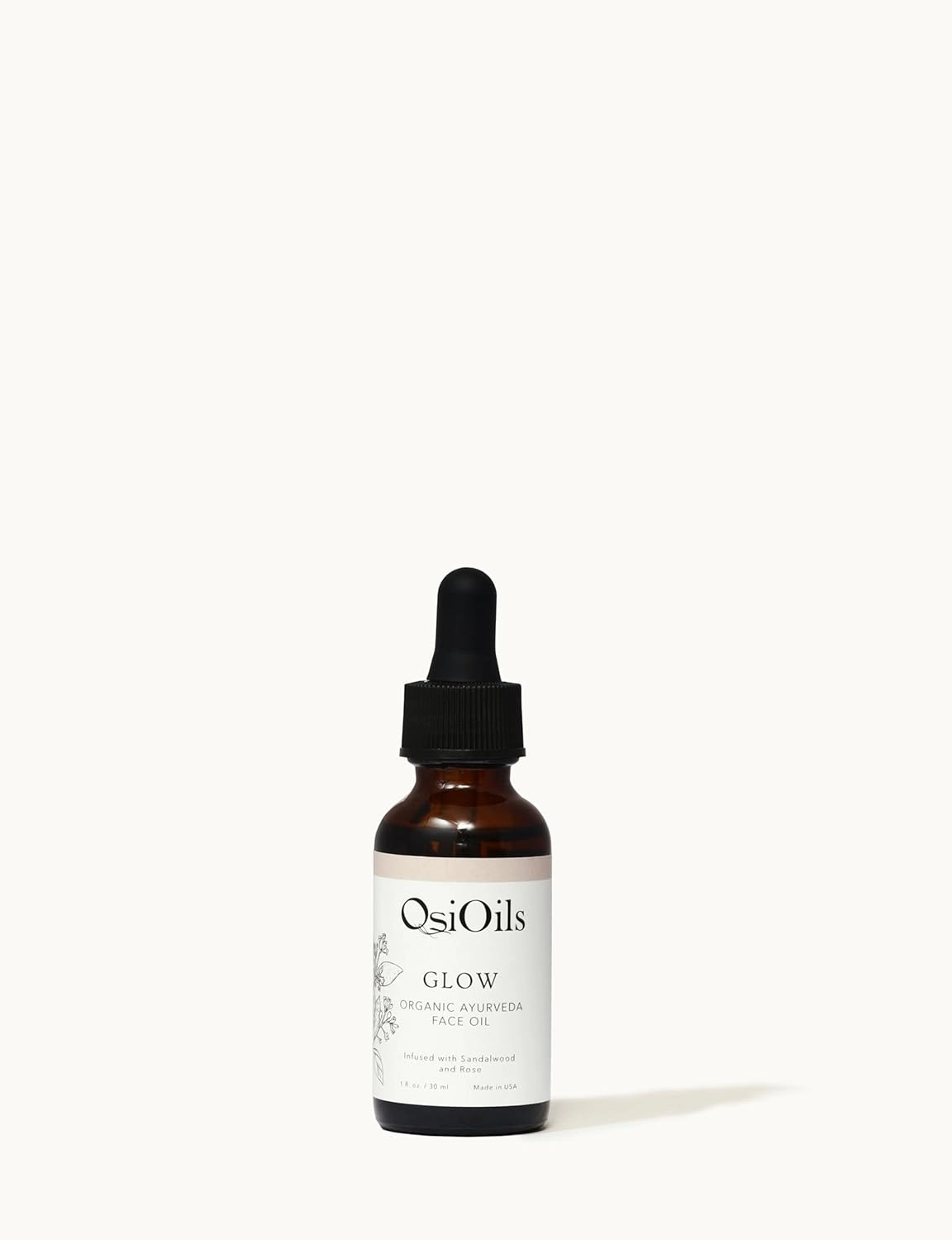 OSI Glow, Ayurveda Face Oil with Pure Jojoba Oil & Neem Oil & Vitamin E Oil & Tumeric, Anti Aging, Natural Moisturizer, Expertly Handcrafted using Traditional Ayurvedic Method (18 herbs, 30 ml)