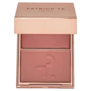 P4trick Ta.- Major Headlines Double-Take Crème & Powder Blush Duo - color: She's Seductive (warm mauve rose)