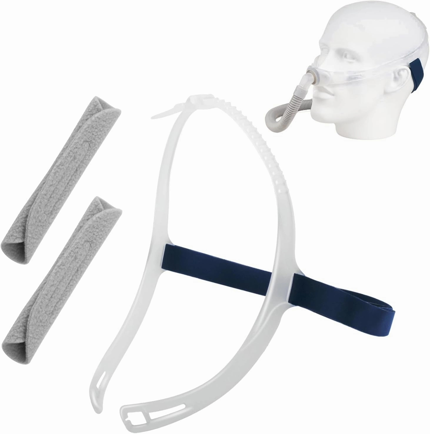 PalpitateC Headgear with Silicone Frame for ResMed Swift FX Nasal Pillows CPAP Mask, for ResMed Swift FX Headgear Including Adjustable Silicone Frame