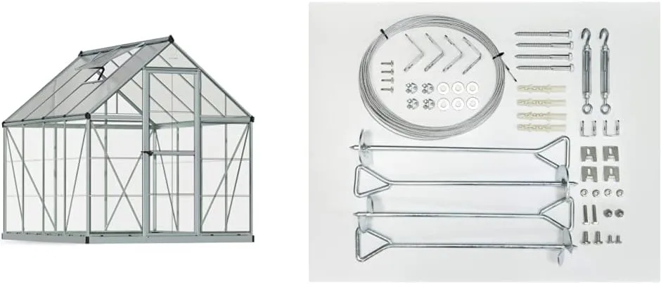 Palram Canopia Hybrid 6' x 8' Greenhouse   Anchor Kit