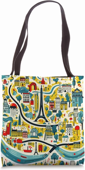 Parisian glow of the City of Lights Tote Bag