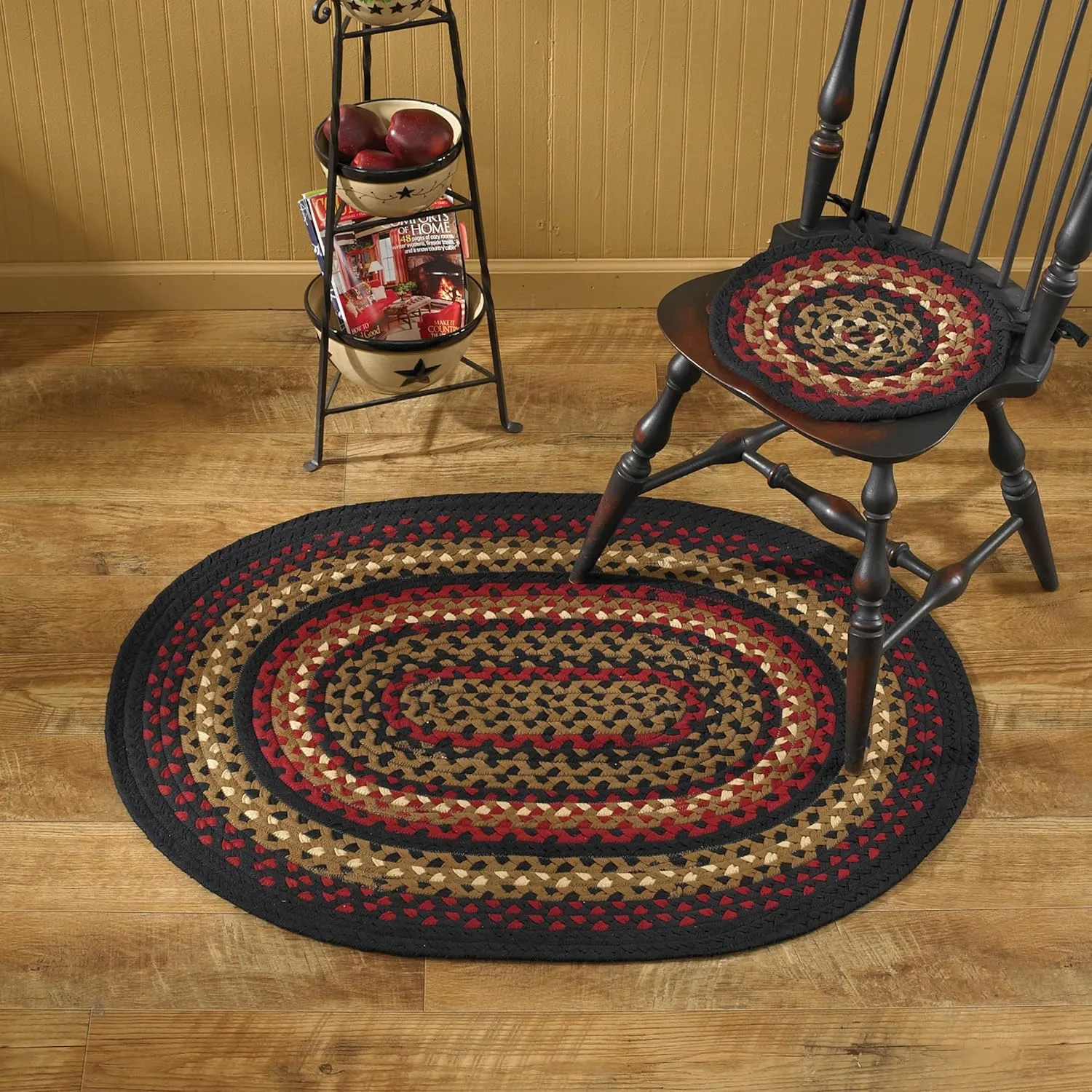 Park Designs Folk Art Braided Oval Rug 32" x 42"