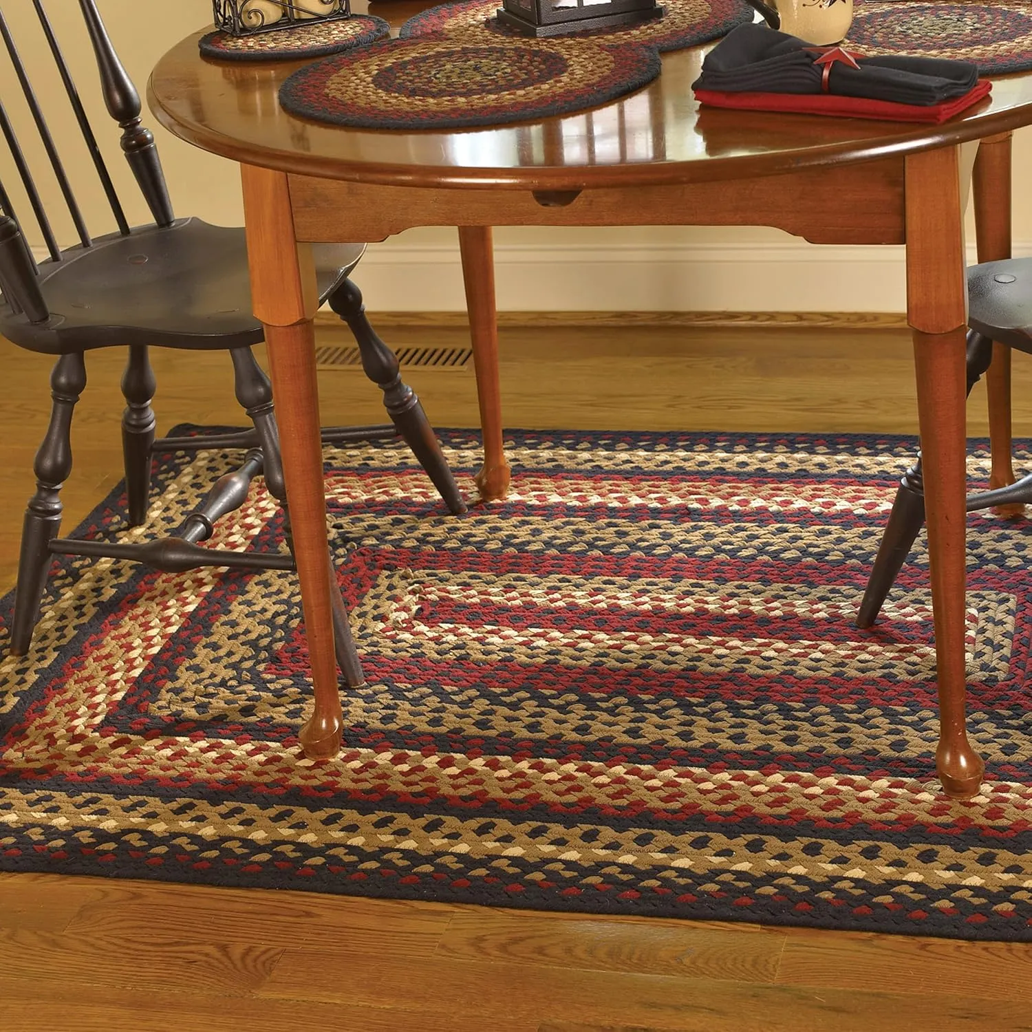 Park Designs Folk Art Braided Oval Rug 32" x 42"