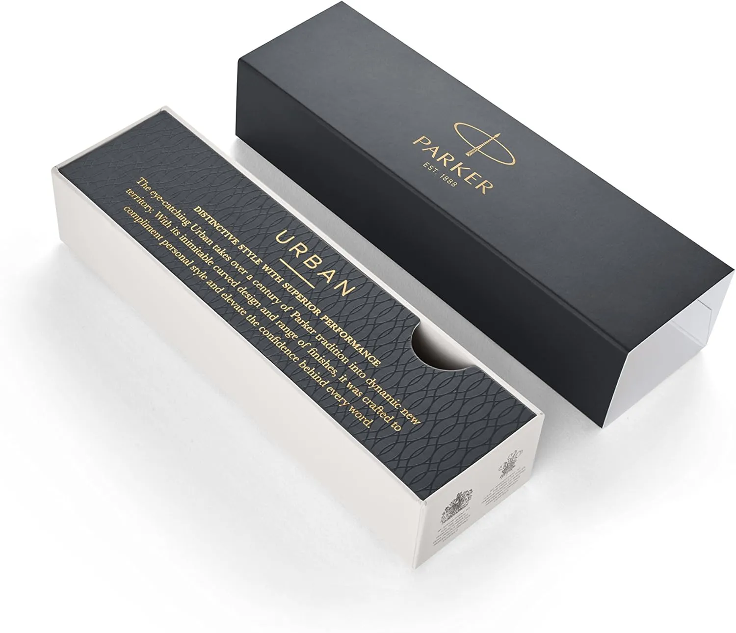 Parker Urban Fountain Pen, Premium Silvered Powder, Medium Nib with Blue Ink Refill (1931603)
