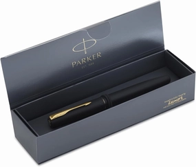 Parker Frontier Matte Black GT Fountain Pen - Fine Nib
