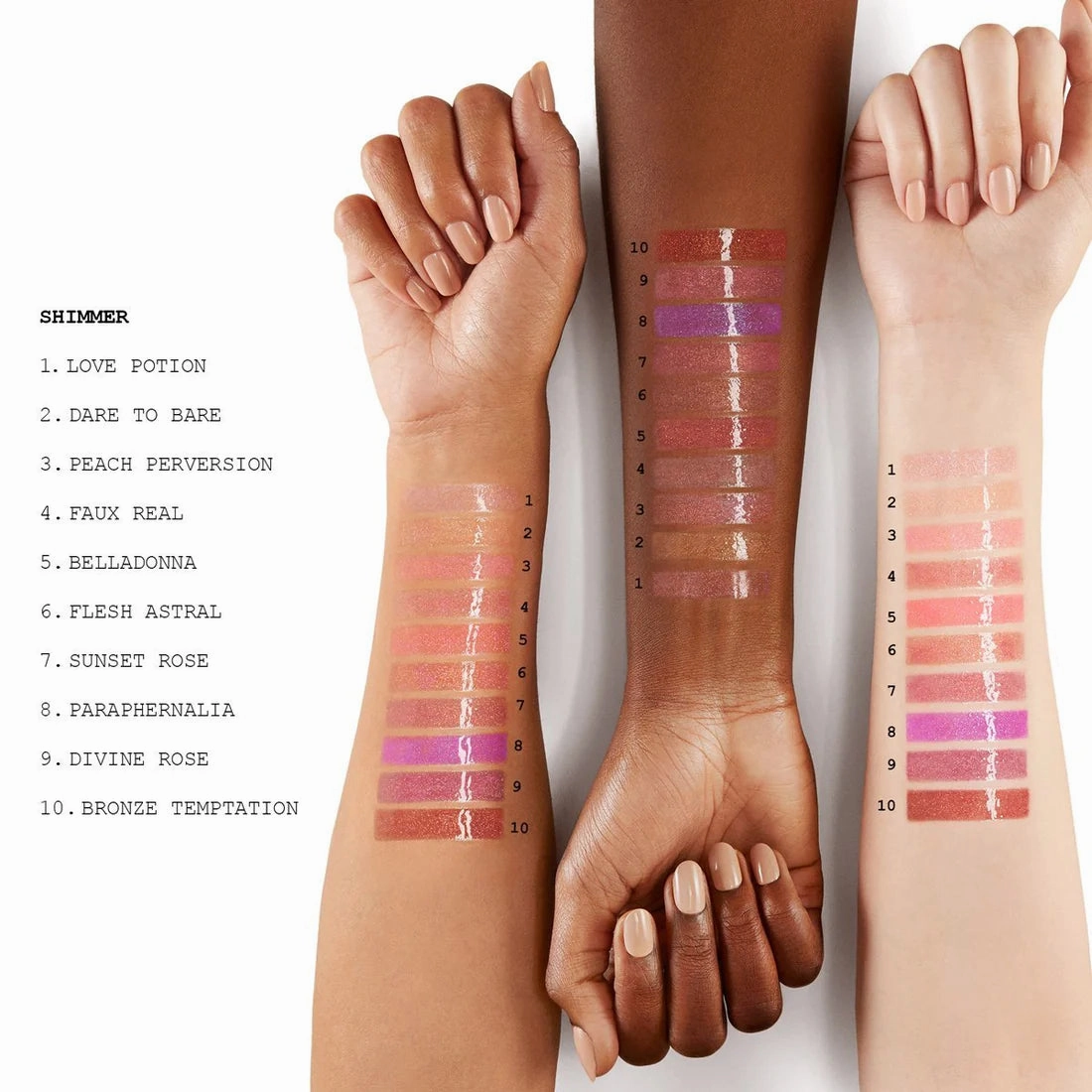 Pat McGrath Lust: Gloss Lip Gloss - Flesh Astral (Rose With Gold Shimmer)
