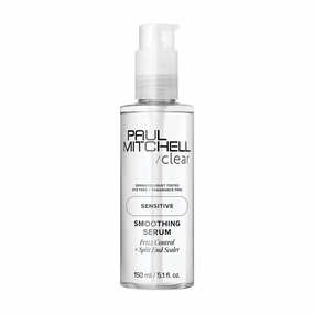 Paul Mitchell Clear Smoothing Serum, Blowout Primer, Fragrance Free, For Sensitive Scalp   Skin