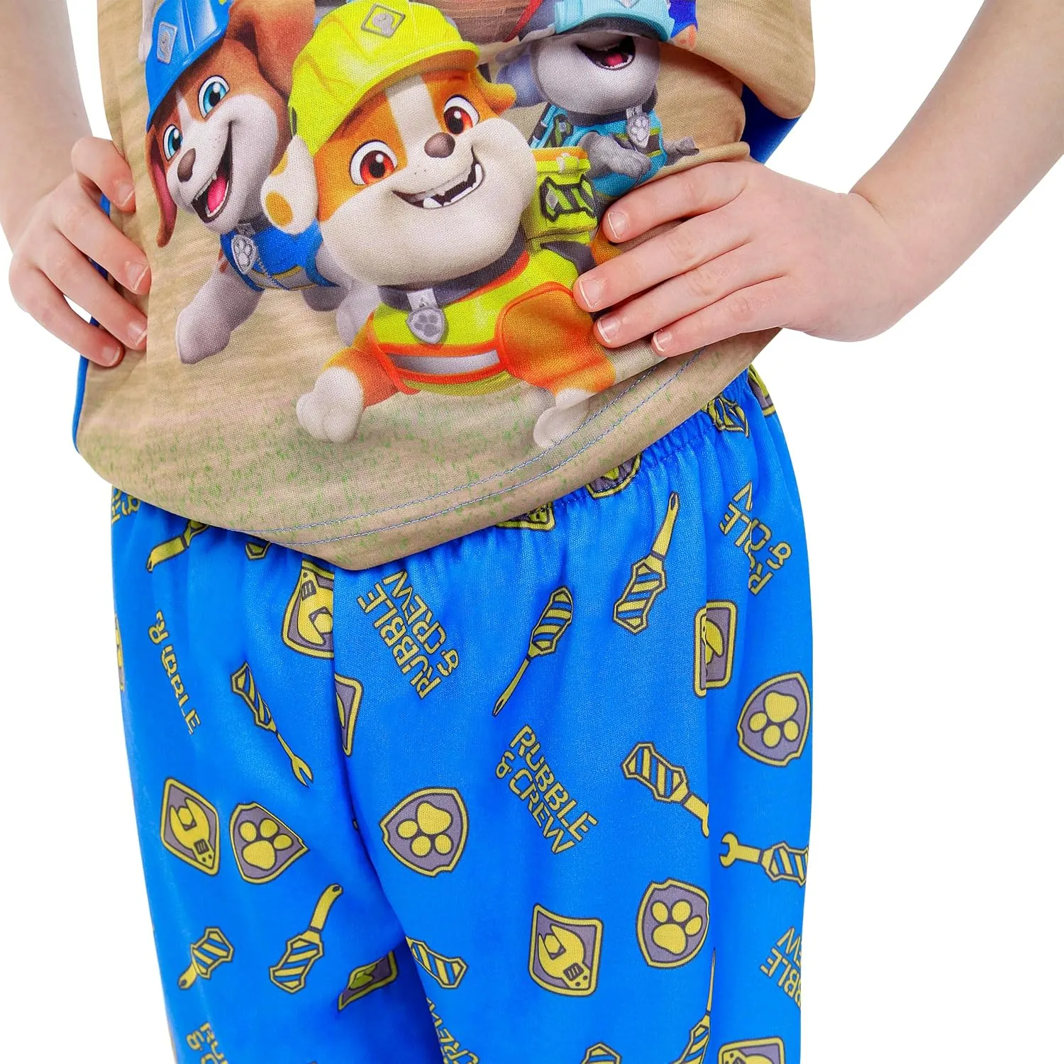 Paw Patrol Pajamas | Summer Pajamas For Boys | Rubble And Crew Boys Short Pajama Set