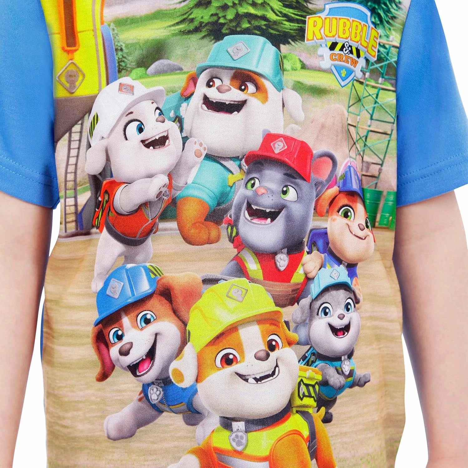 Paw Patrol Pajamas | Summer Pajamas For Boys | Rubble And Crew Boys Short Pajama Set
