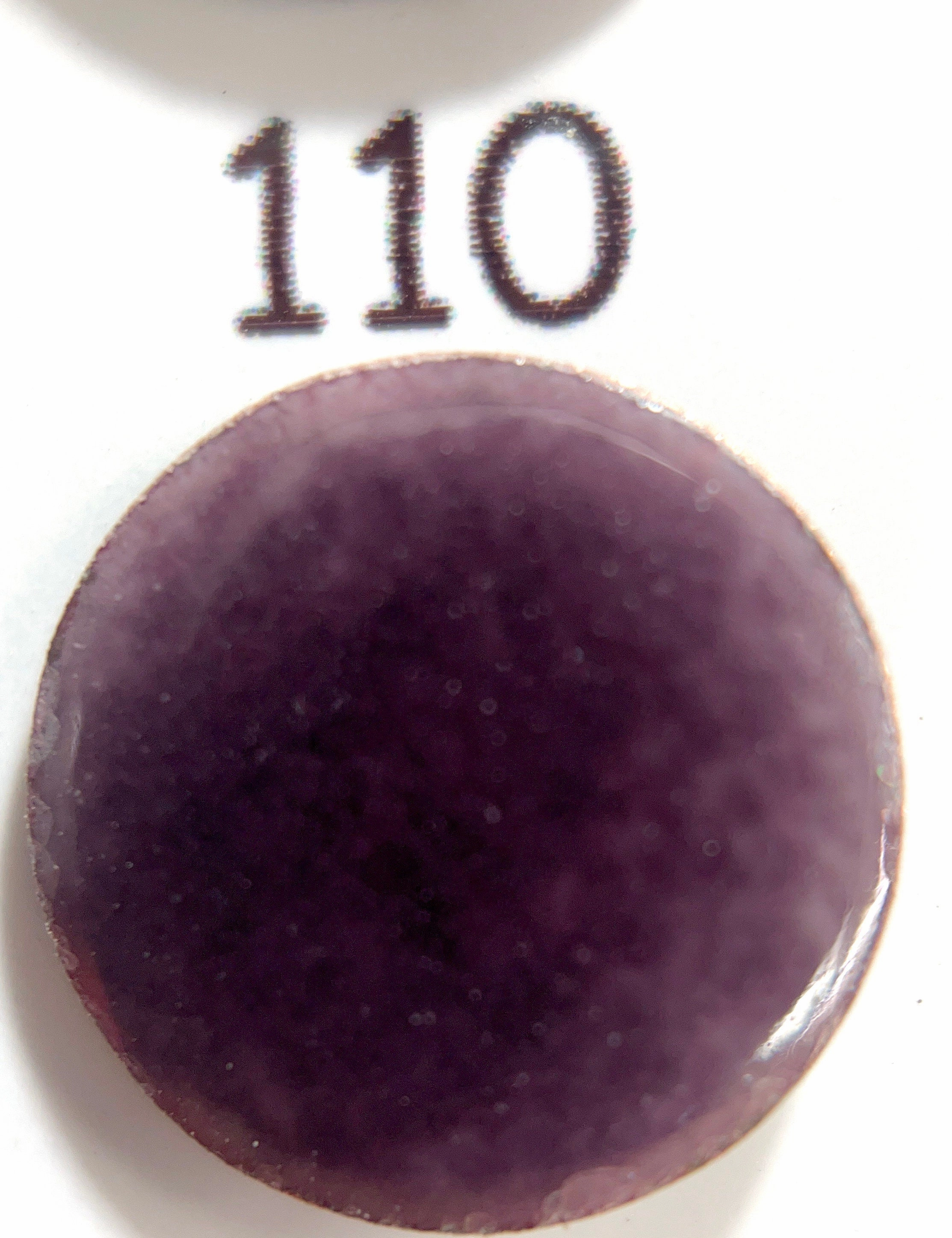 Pearly's Enamel Powder No. 110 Transparent Deep Purple 3oz (85gr), Torch, Kiln, Cloisonne, Wetpacking Enameling Supplies