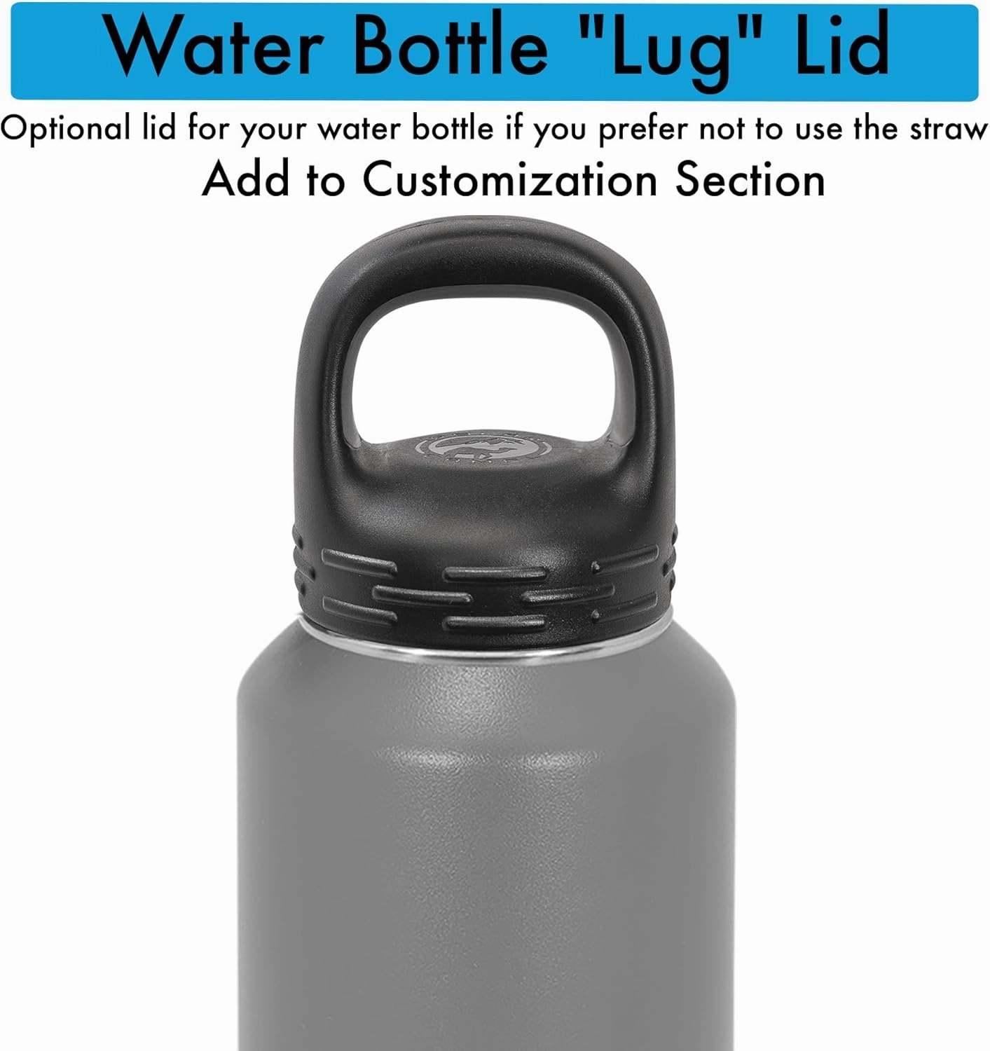 Personalized Water Bottles 32oz with Flip-Top Lid and Straw, Customized Vacuum Insulated Flask, Stainless Steel Sports Double Wall Thermos, Your Logo Name and Text Engraved in USA (Dark Gray)