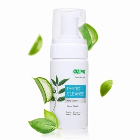 Phyto Cleanse Anti-Acne Face Wash,100ml | For All Skin Types | with Tea Tree, Aloe Vera, Honey & Neem | for Acne Control and Pore Cleansing, vegan & Cruelty Free