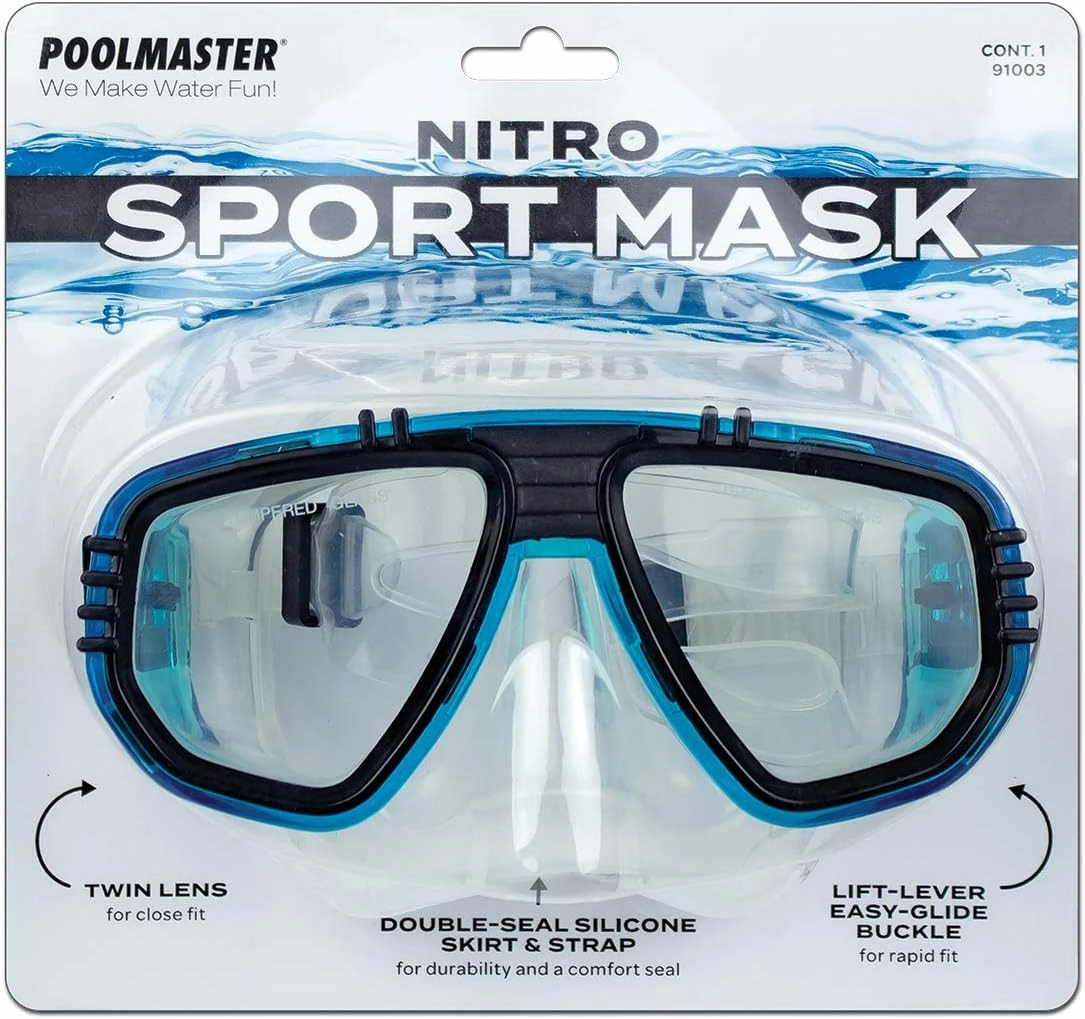 Poolmaster Nitro Sport Swim Mask, Blue