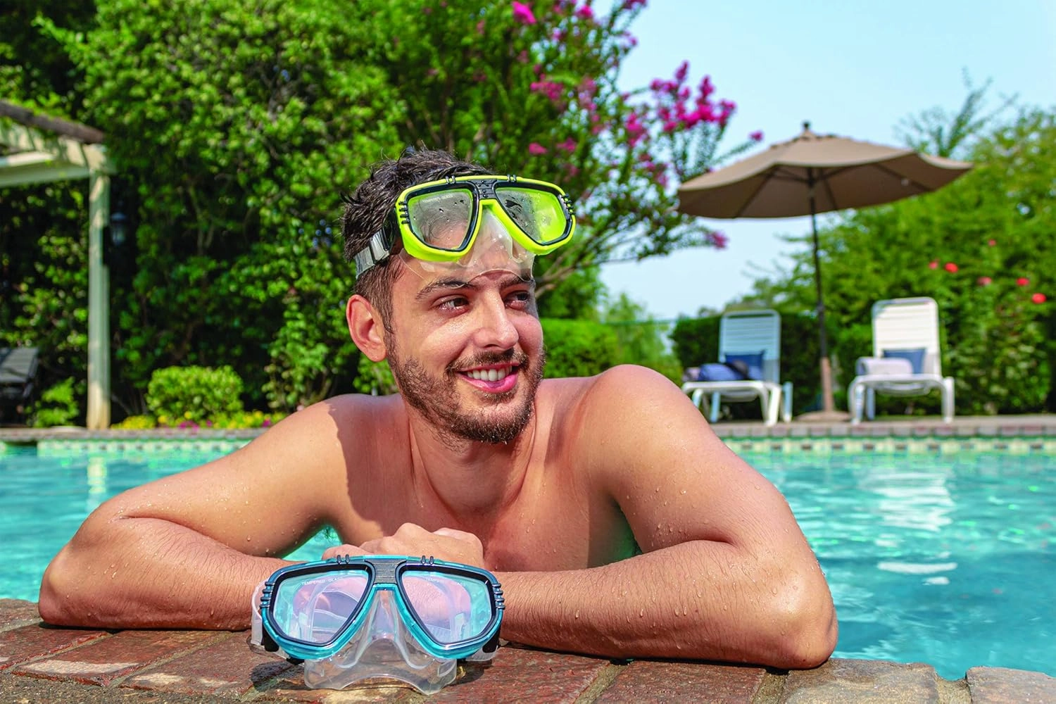 Poolmaster Nitro Sport Swim Mask, Green