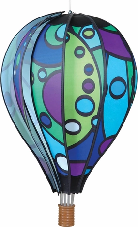 Premier Kites Hot Air Balloon Hanging Garden Spinner 22" - Vibrant Cool Orbit Design, Weather-Resistant Outdoor Decor, Durable & Lightweight for Patios, Yards, and Gardens - Eye-Catching Wind Spinner