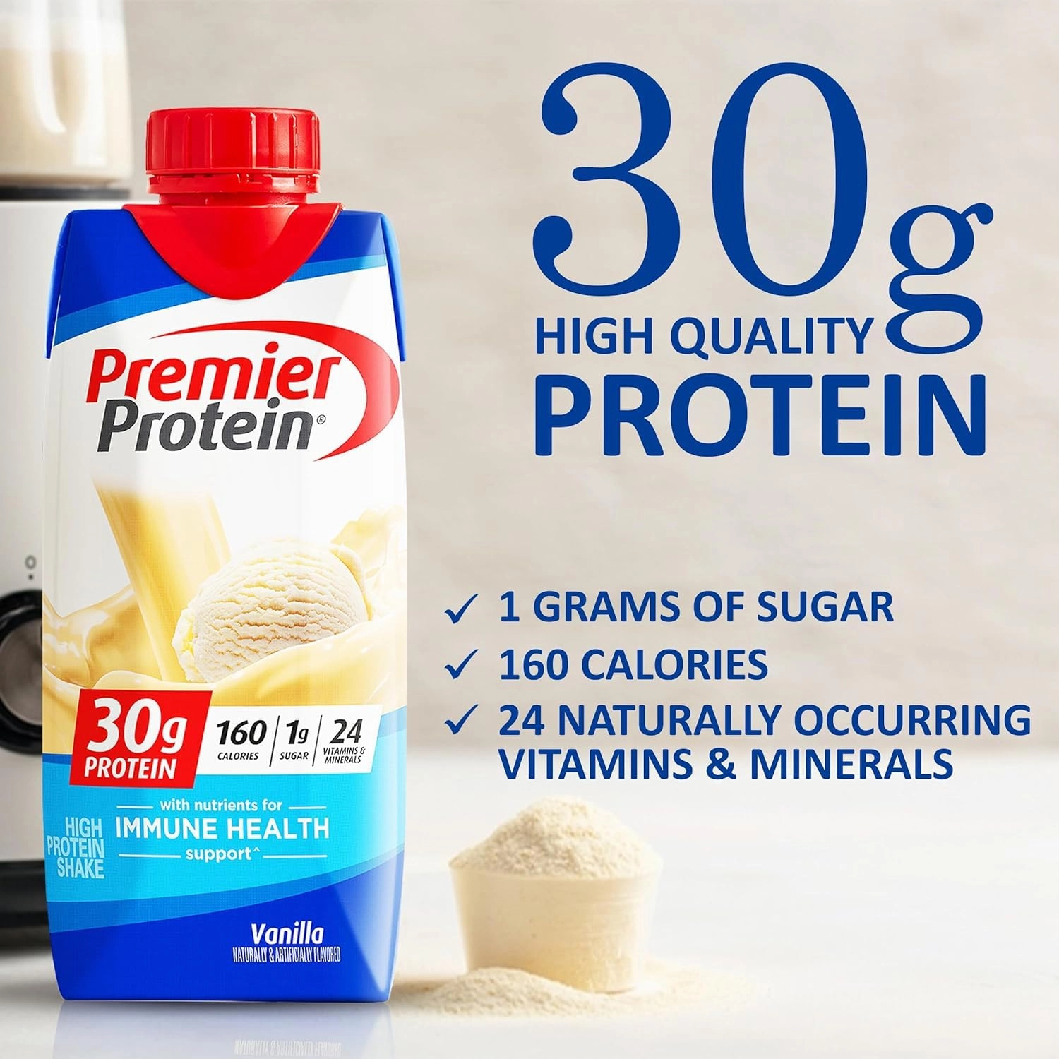 Premier Protien | 30g High Protein Shake Variety Sampler Pack Vanilla 11 Fl oz each in The Award Box Packaging (10pk)