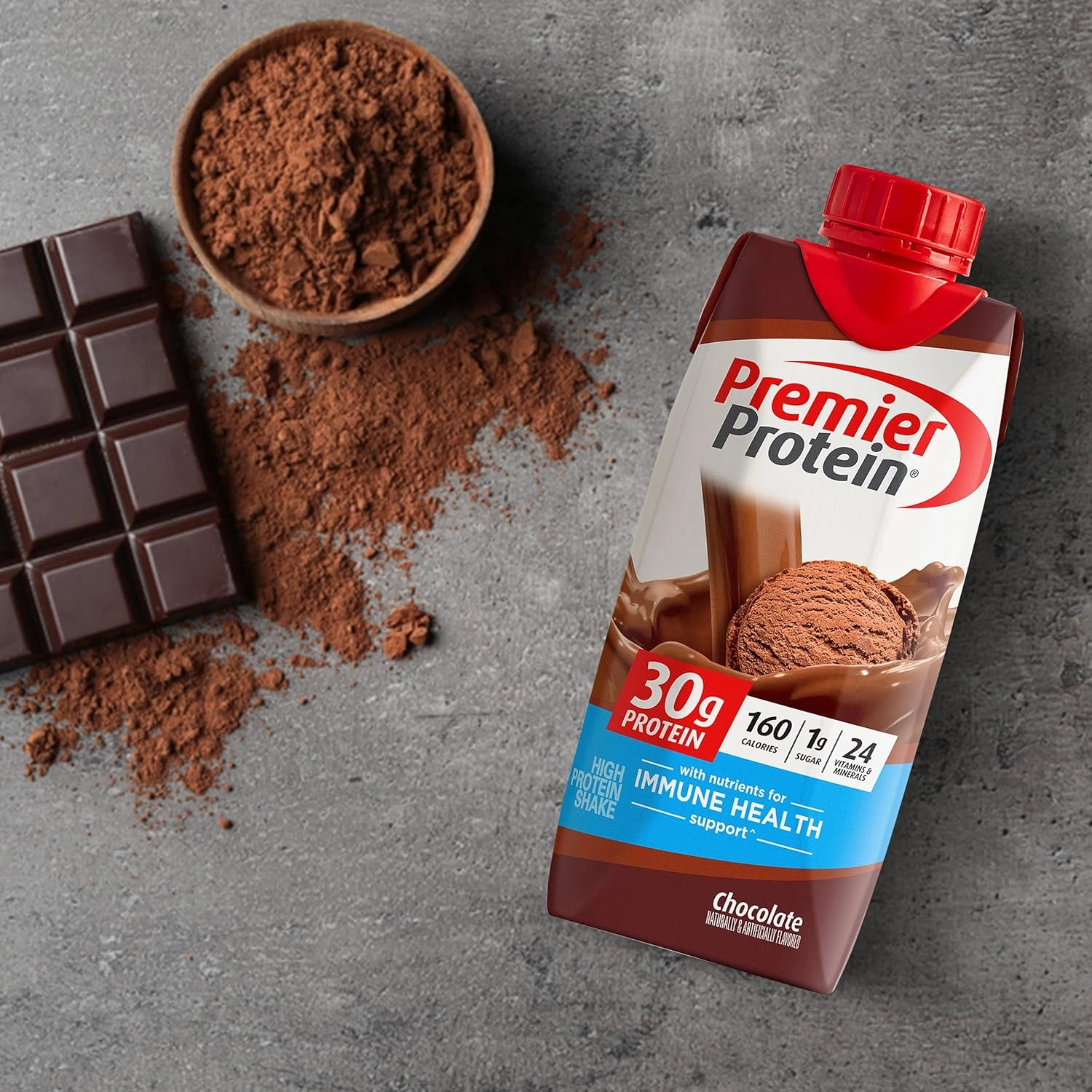 Premier Protien Shakes Chocolate 11 Fl. Oz | 30g Protein Shakes in The Award Box Packaging (6 Pack) (Chocolate)