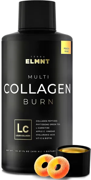 Premium Liquid Collagen for Women Weight Loss & Beauty w. Hyaluronic Acid, Biotin, L-Carnitine, Apple C Vinegar - Ultra Pure Multi Collagen Protein Shots Drink   Hair & Skin Liquid Vitamins - Colageno