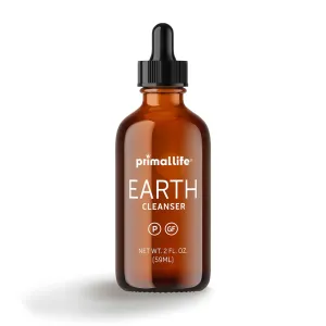Primal Life Organics - Earth Cleanser Detoxifying, Polishing, Detoxication, Nutrient Exfoliation, Organic, Paleo, Gluten-Free, Eco-Friendly, Vegan (2 FL OZ)