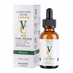 Pro Advanced Hyaluronic Acid Serum for Face, Glow  Antioxidant Protein-Rich Face Lift Serum with Vitamin C, Niacinamide and B5 for Dry Skin Hydrating and Anti-Aging, 1oz