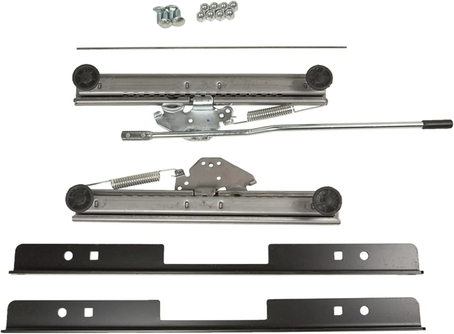 PRP Seats Universal Seat Slider with Angle Mount Kit - 3" Short for UTV Rear Seats & Benches (Silver)