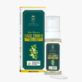 QURA Skin Clearing face Tonar/Enriched with Aloevera, Tea Tree Oil and Lemongrass Ext./No Paraben, No Silicon & No Sulphur/Suitable for All Skin Type - 50 ml