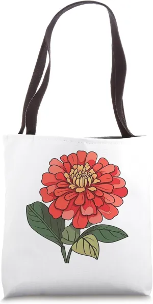 Radiant Zinnia Radiance: Nature's Color Symphony Tote Bag