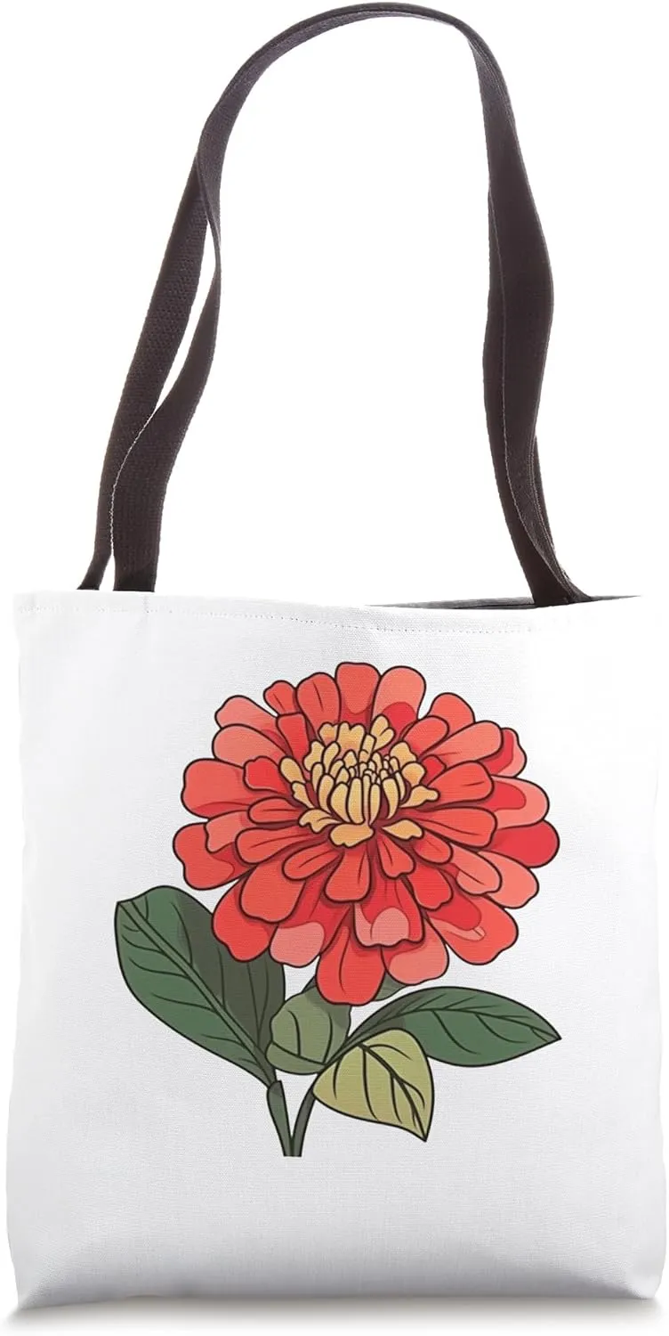 Radiant Zinnia Radiance: Nature's Color Symphony Tote Bag