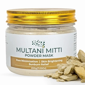 Re;y Naturals Multani Mitti For Face - 200gm | Multani Mitti Powder For Face & Hair | Multani Mitti Face Mask For Pore Minimization| Face pack for Women & Men