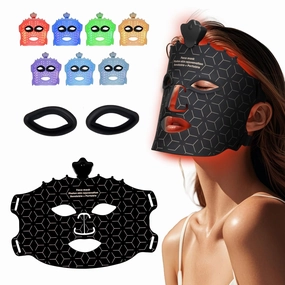 Red Light Mask for Face Women - 7 Colors Red Light Face Mask, Face Mask Skincare at Home, Cordless Device, Skin Treatment Mask Suitable for Women