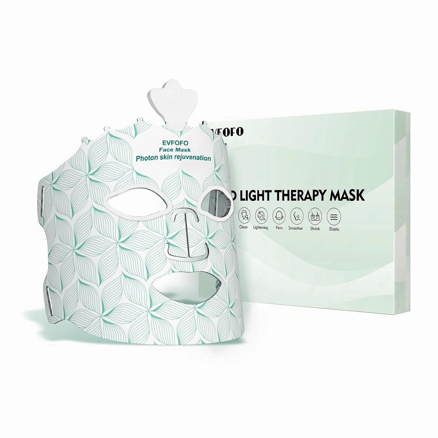 Red Light Therapy Mask for Face, 7 Colors LED Face Mask Light Therapy At Home, Led Face Mask Light Therapy, Green