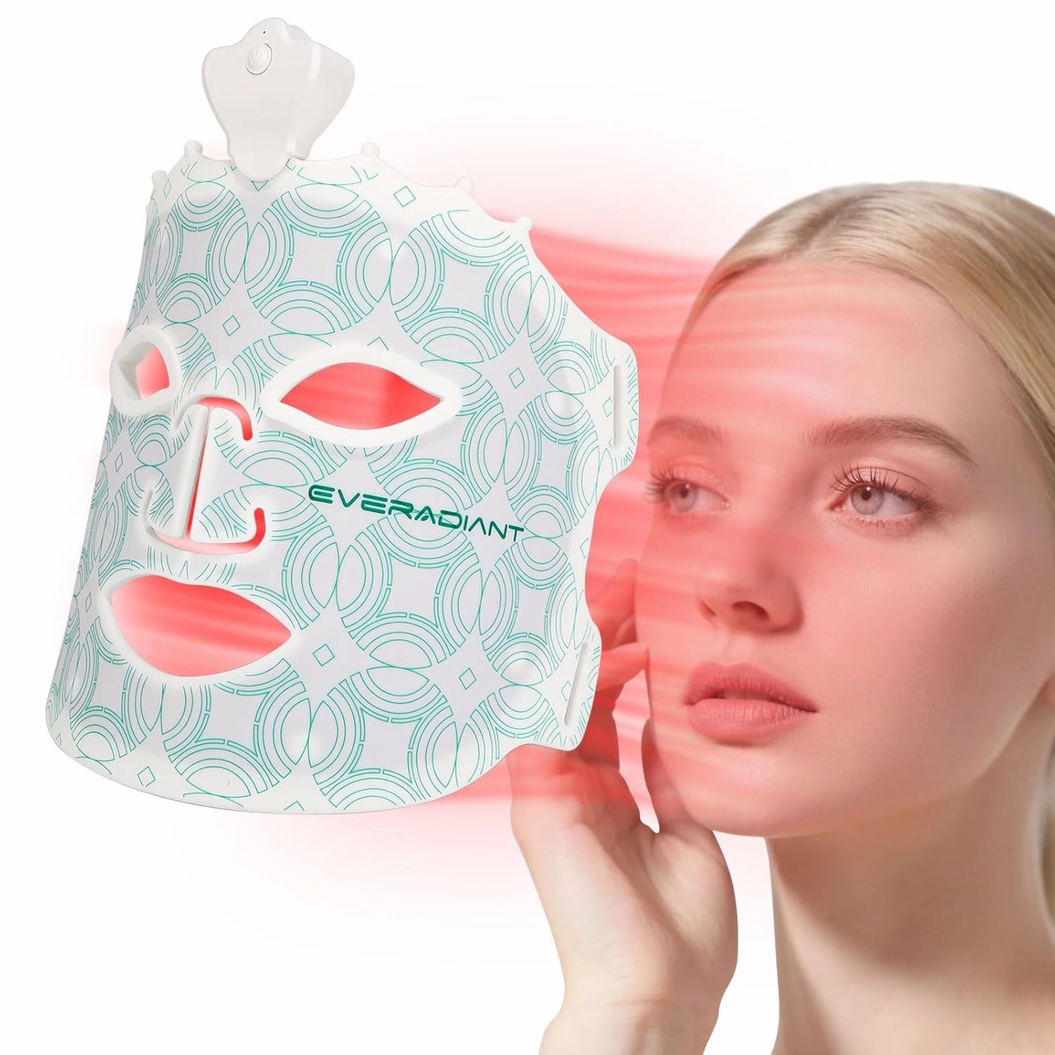 Red Light Therapy Mask for Face with 7 Colors & 240 LEDs, Professional Red Light Mask Facial Device for Anti-Aging, Skin Rejuvenation, At-Home LED Face Mask Treatment for Women