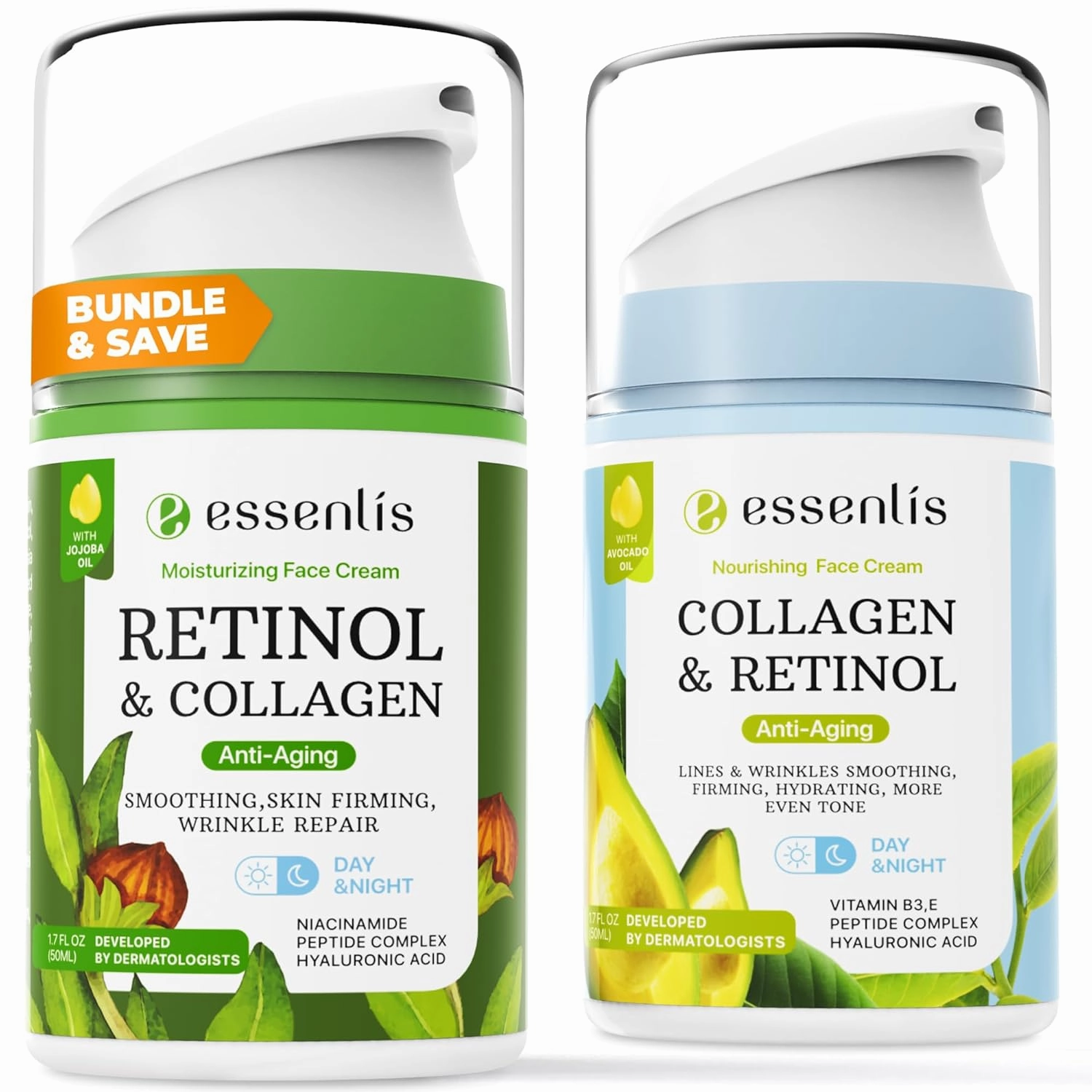 Retinol Collagen Cream, Anti Aging Face Moisturizer and Face Moisturizer Collagen Cream, Anti Aging Face Cream