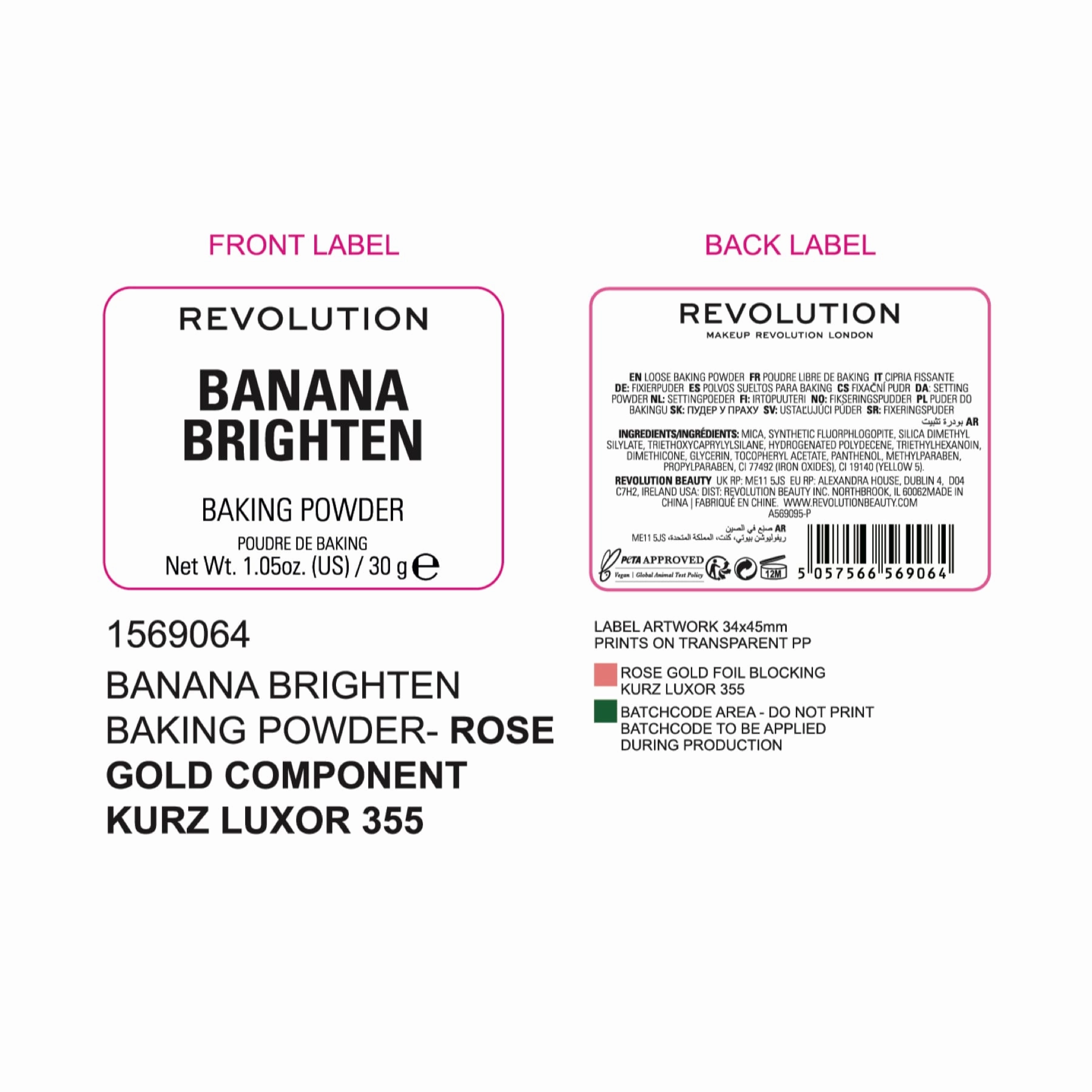 Revolution Banana Brighten Baking Powder 30g