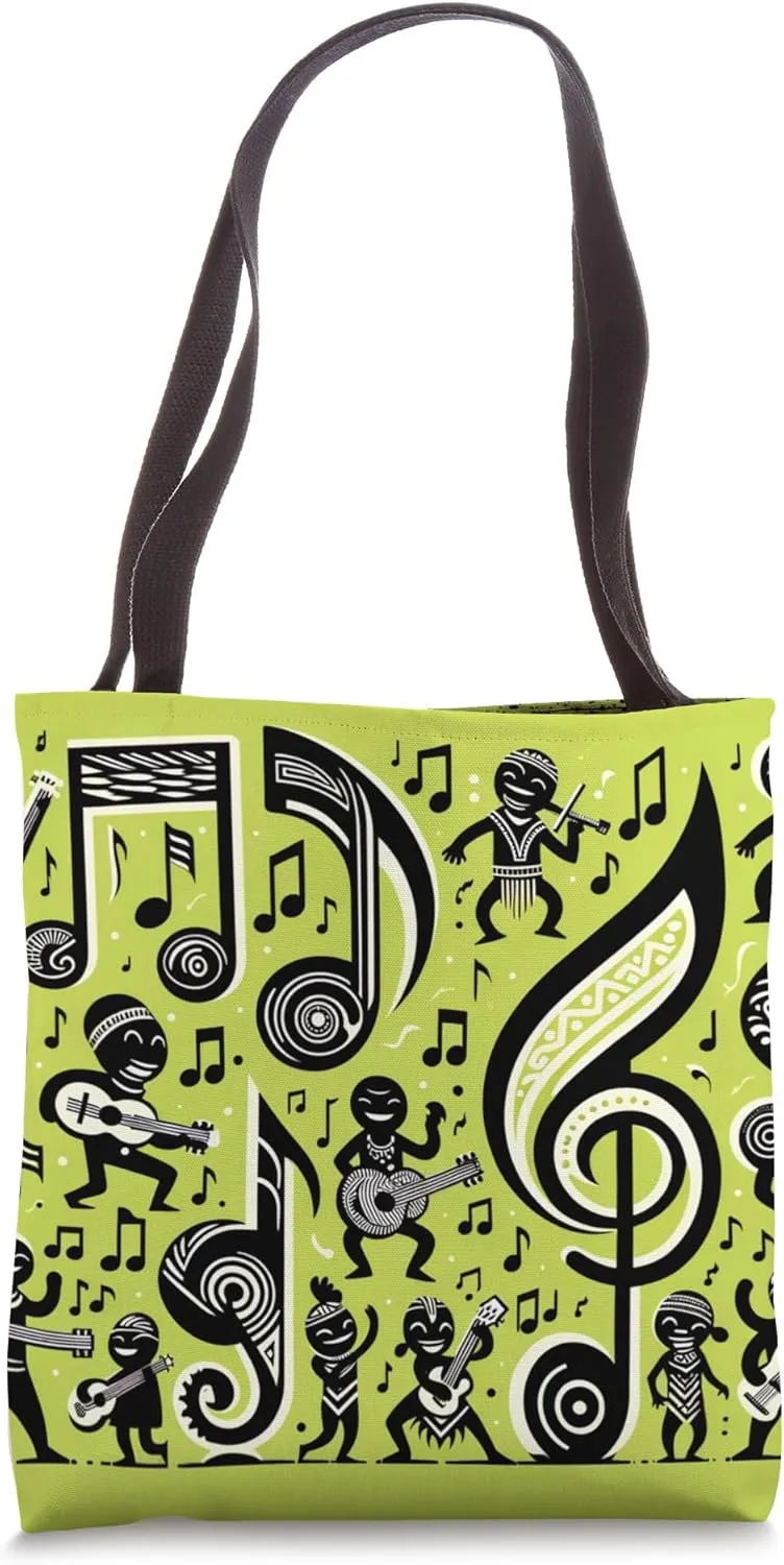 Rhythmic Roots: Tribal Tunes Ensemble Tote Bag